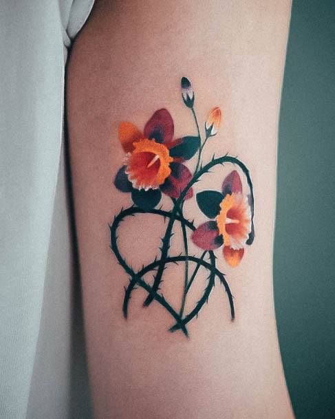 Wondrous Daffodil Tattoo For Woman