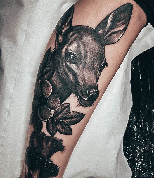 Wondrous Deer Tattoo For Woman