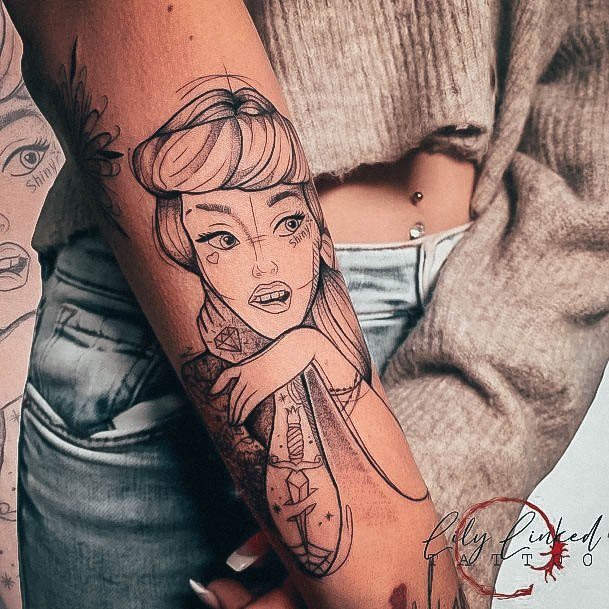 Wondrous Disney Princess Tattoo For Woman