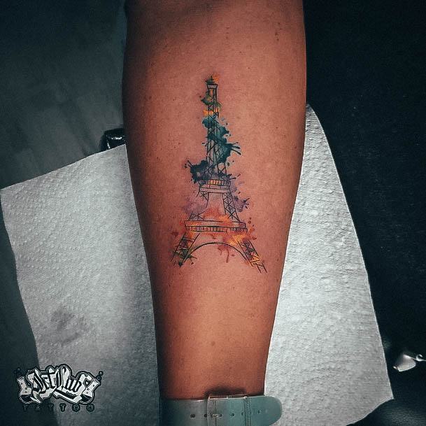 Wondrous Eiffel Tower Tattoo For Woman