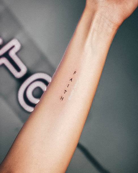 Wondrous Faith Tattoo For Woman