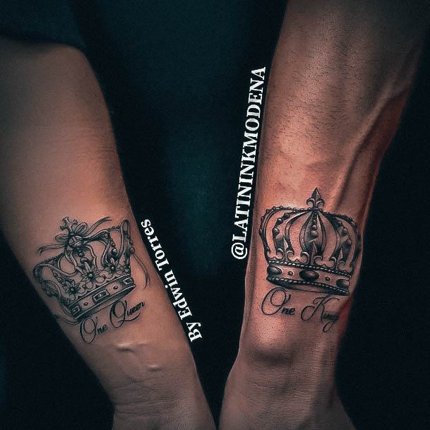 Wondrous King And Queen Tattoo For Woman