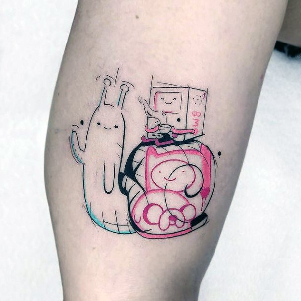 Wondrous Ladies Adventure Time Tattoos