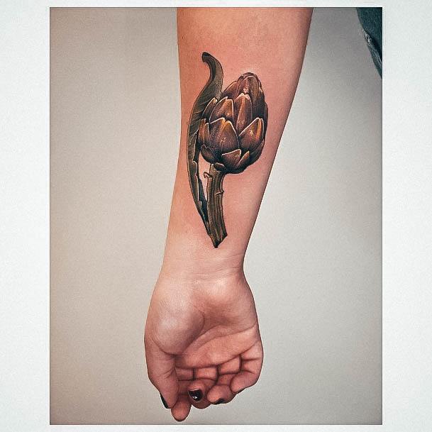 Wondrous Ladies Artichoke Tattoos