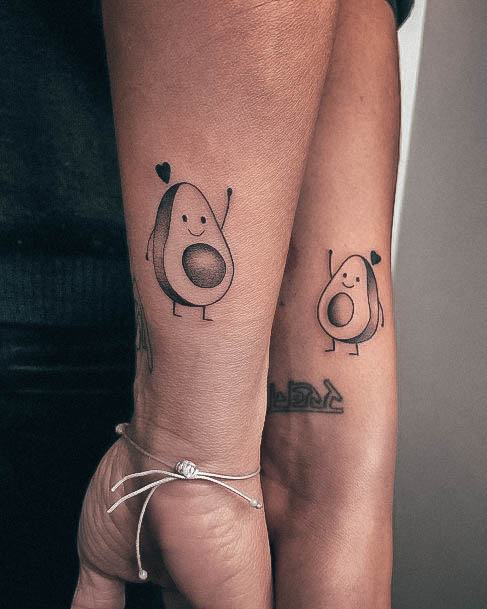 Wondrous Ladies Avocado Tattoos