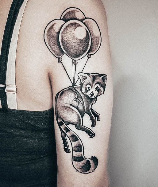 Wondrous Ladies Ballon Tattoos