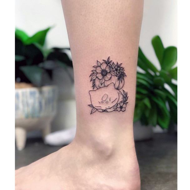 Wondrous Ladies Bulbasaur Tattoos