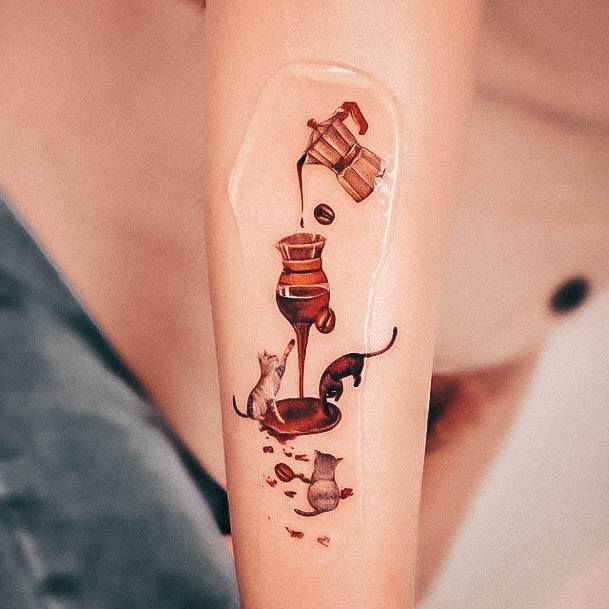 Wondrous Ladies Coffee Pot Tattoos