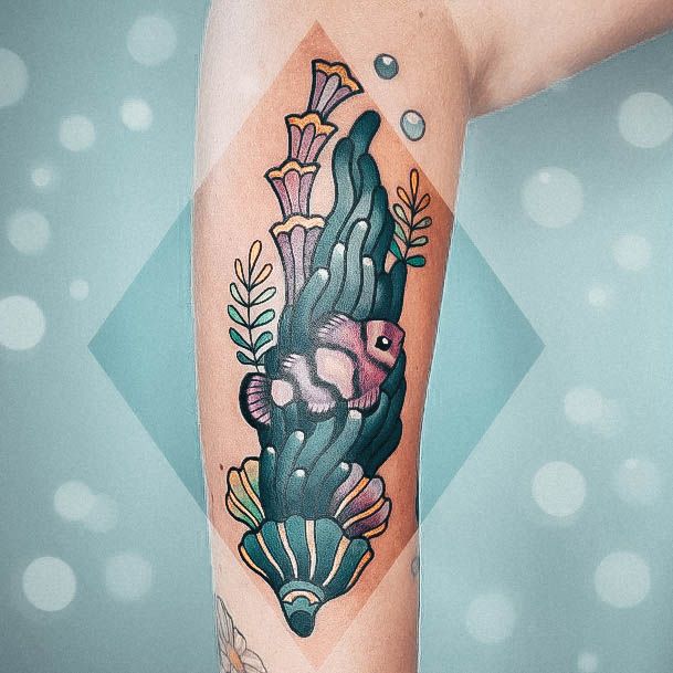 Wondrous Ladies Coral Tattoos