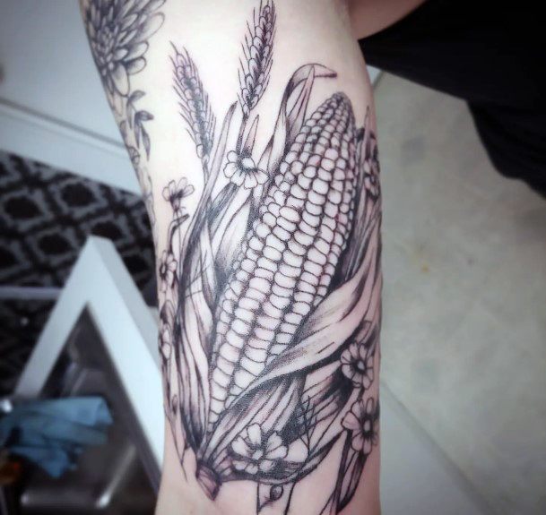 Wondrous Ladies Corn Tattoos