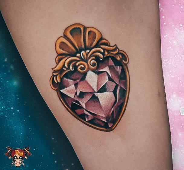 Wondrous Ladies Diamond Tattoos