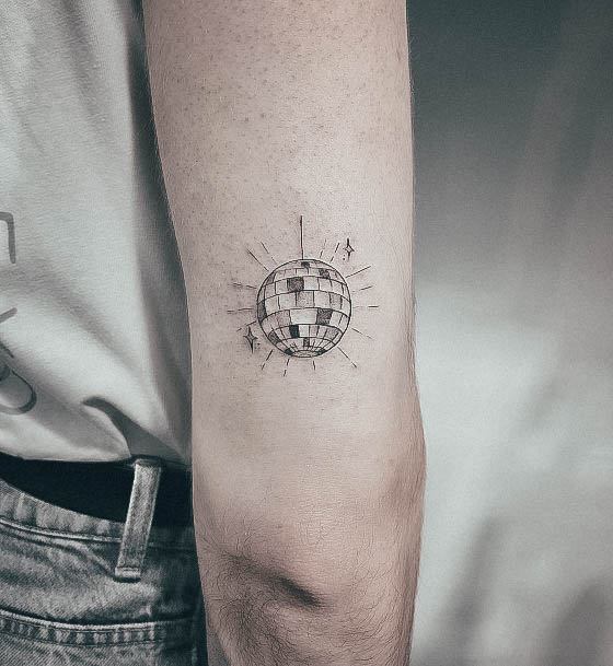 Wondrous Ladies Disco Ball Tattoos