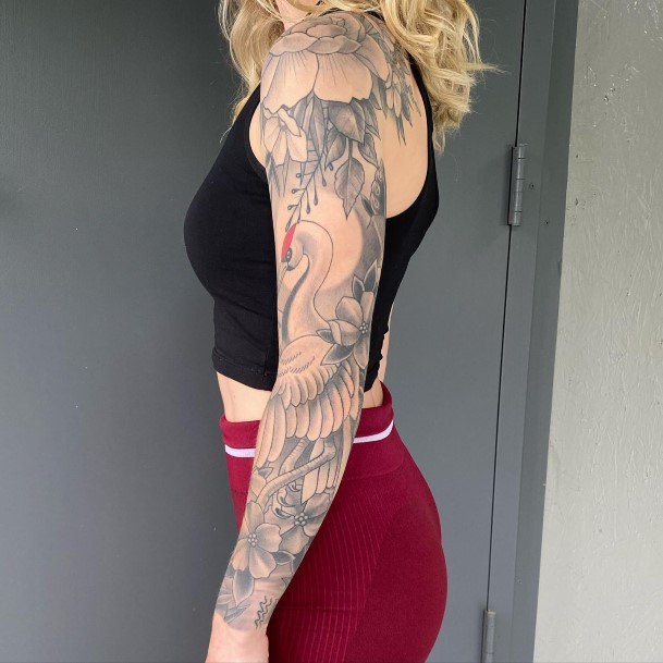 Wondrous Ladies Full Sleeve Tattoos