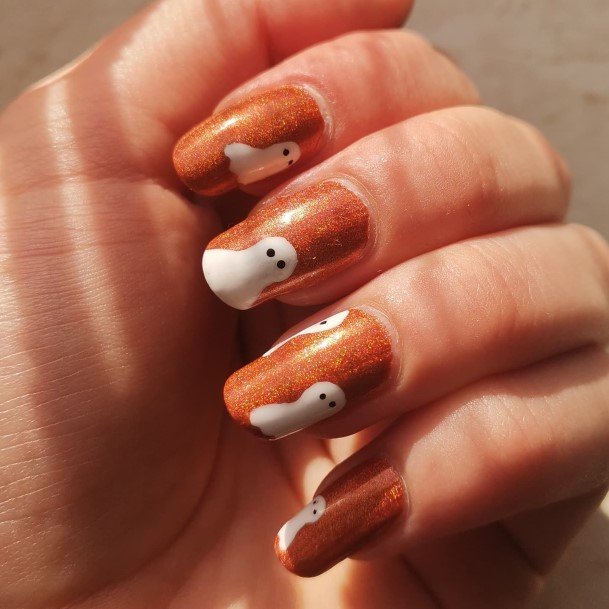 Wondrous Ladies Ghost Nails