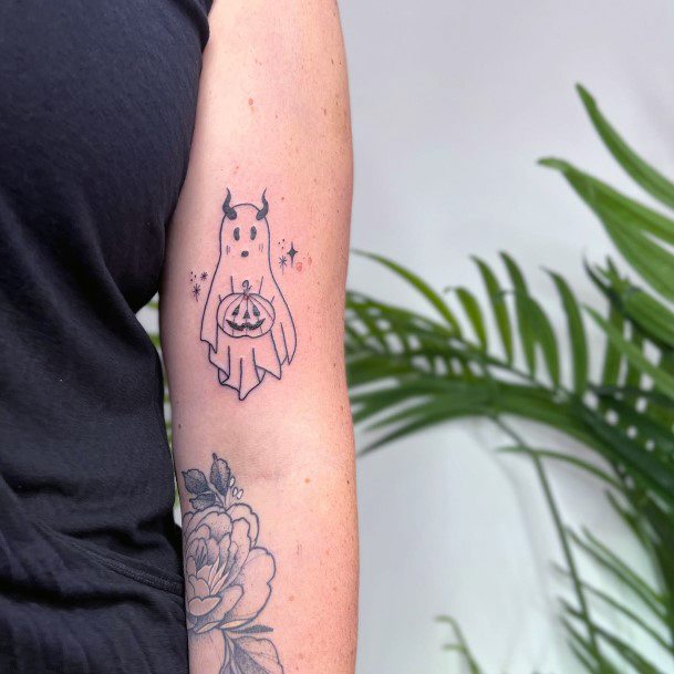 Wondrous Ladies Ghost Tattoos