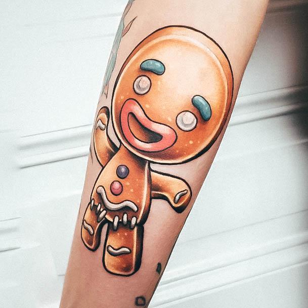 Wondrous Ladies Gingerbread Man Tattoos