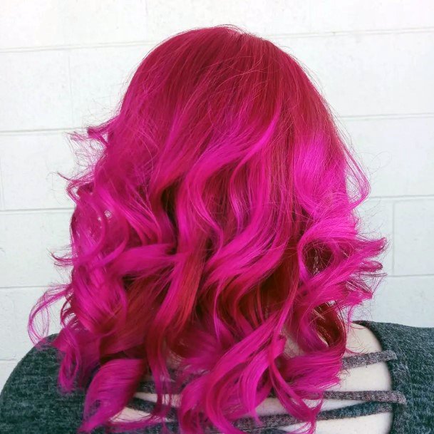 Wondrous Ladies Hot Pink Hairstyless