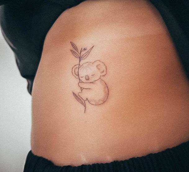 Wondrous Ladies Koala Tattoos