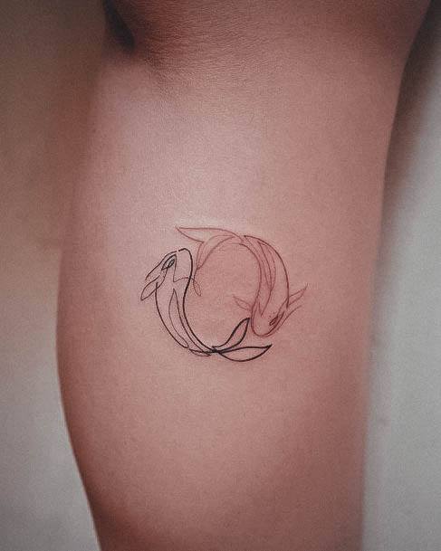 Wondrous Ladies Koi Fish Tattoos