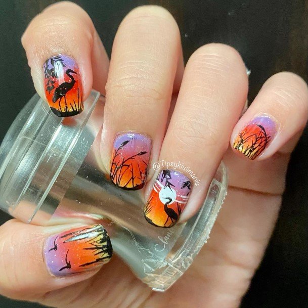 Wondrous Ladies Landscape Nails