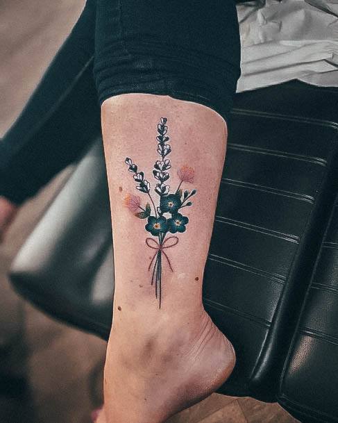 Wondrous Ladies Lavender Tattoos