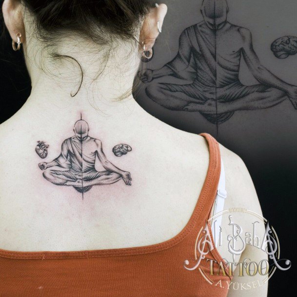 Wondrous Ladies Meditation Tattoos