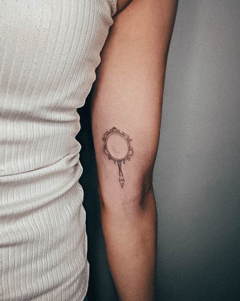 Wondrous Ladies Mirror Tattoos