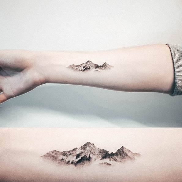 Wondrous Ladies Mountain Tattoos