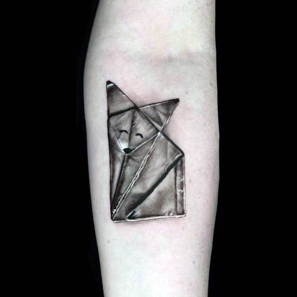 Wondrous Ladies Origami Tattoos