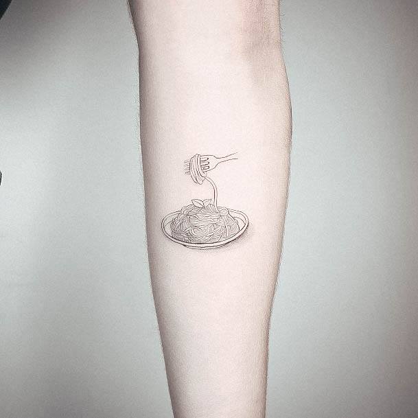 Wondrous Ladies Pasta Tattoos