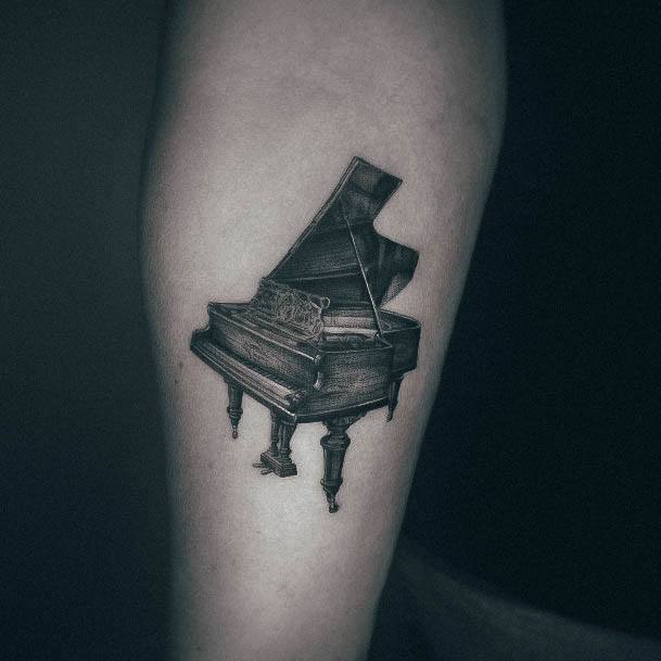 Wondrous Ladies Piano Tattoos