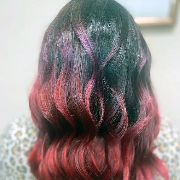 Wondrous Ladies Pink Ombre Hairstyless