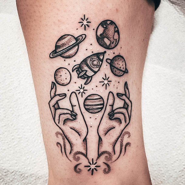 Wondrous Ladies Planet Tattoos