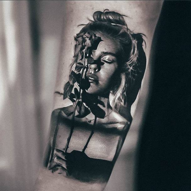 Wondrous Ladies Portrait Tattoos