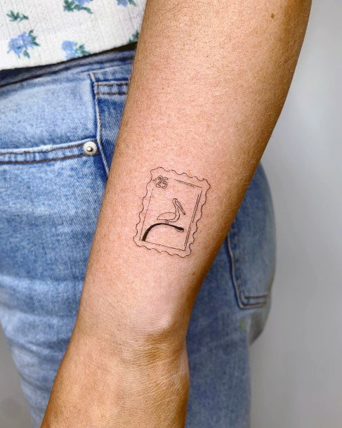 Wondrous Ladies Postage Stamp Tattoos