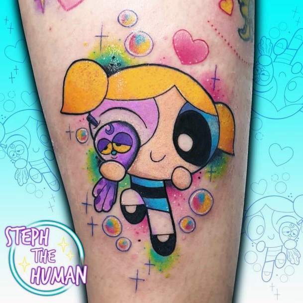 Wondrous Ladies Powerpuff Girls Tattoos