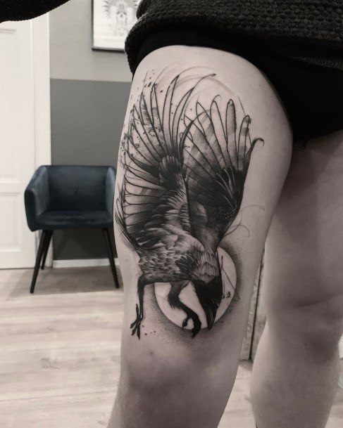 Wondrous Ladies Raven Tattoos