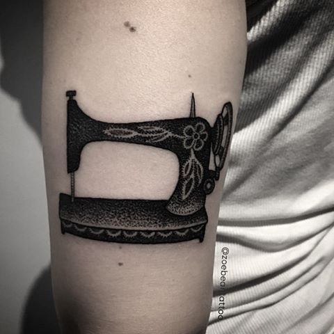 Wondrous Ladies Sewing Machine Tattoos