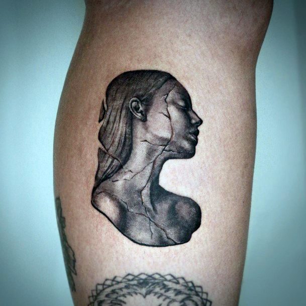 Wondrous Ladies Statue Tattoos