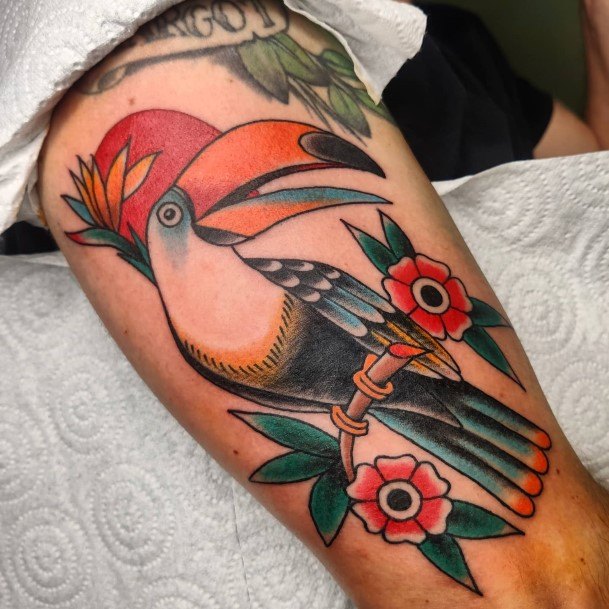 Wondrous Ladies Toucan Tattoos