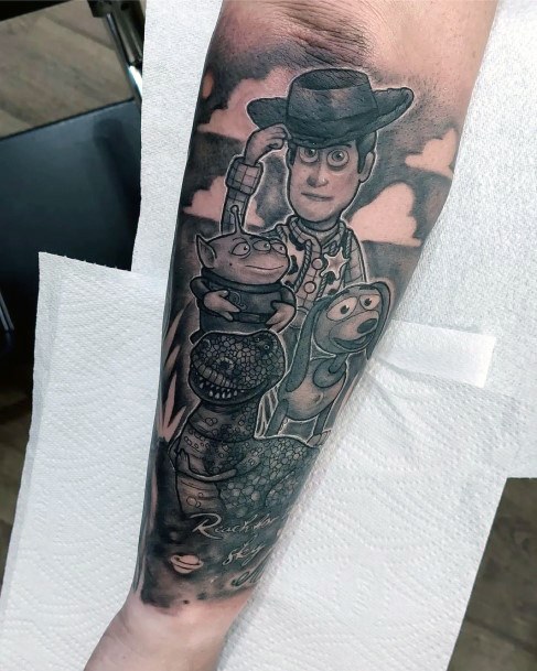 Wondrous Ladies Toy Story Tattoos