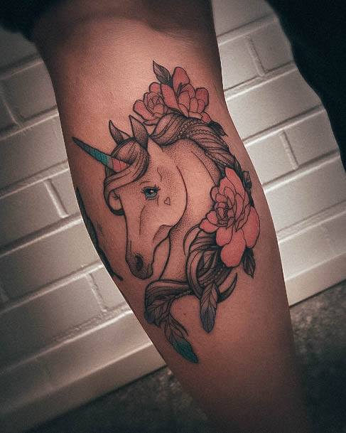 Wondrous Ladies Unicorn Tattoos