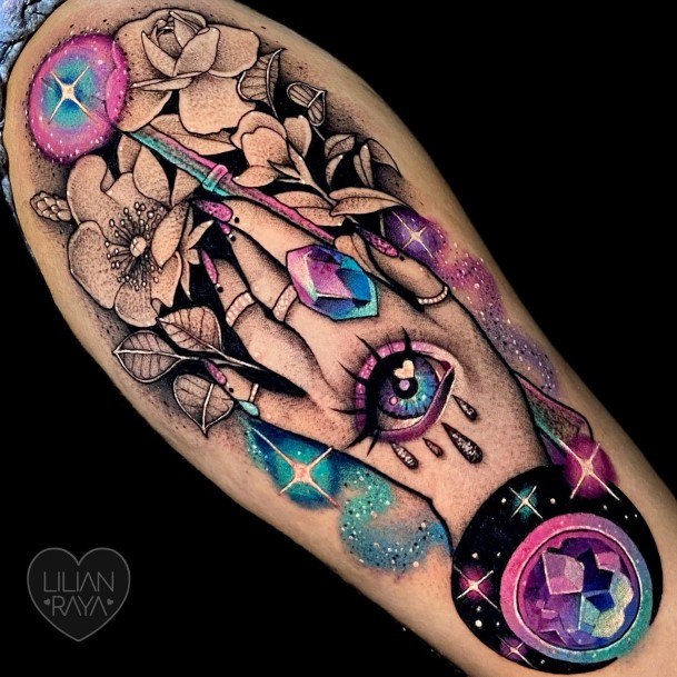 Wondrous Ladies Wand Tattoos