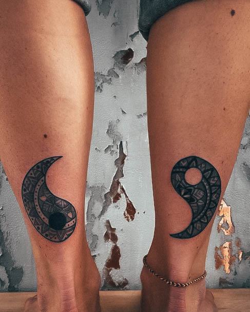 Wondrous Ladies Yin Yang Tattoos