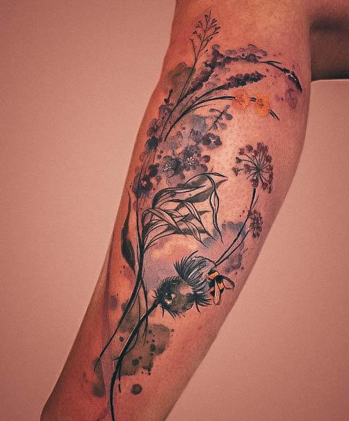 Wondrous Lavender Tattoo For Woman