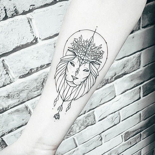 Wondrous Leo Tattoo For Woman