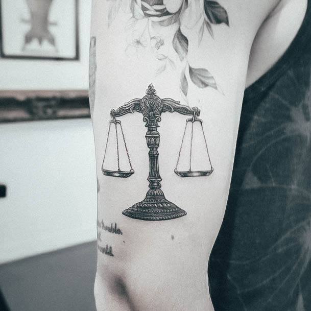 Wondrous Libra Tattoo For Woman