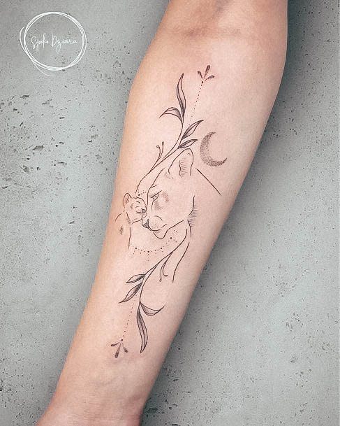 Wondrous Lioness Tattoo For Woman