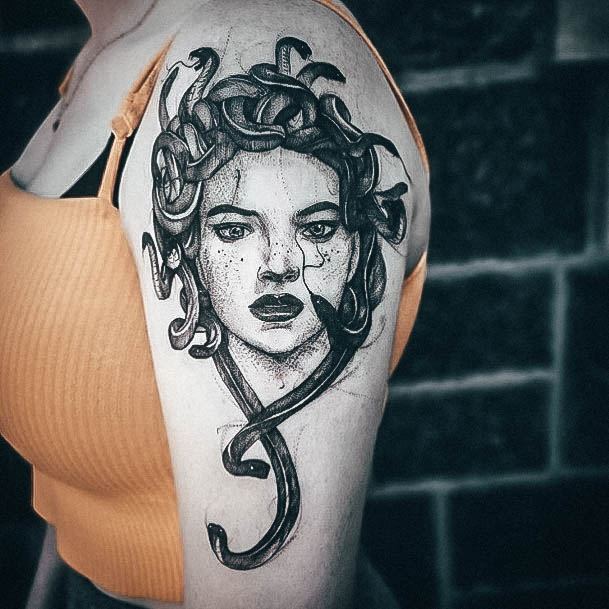 Wondrous Medusa Tattoo For Woman Arms