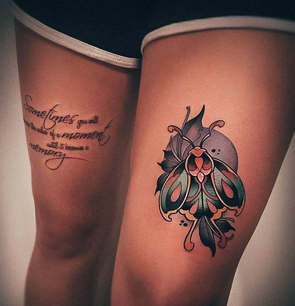 Wondrous Moth Tattoo For Woman